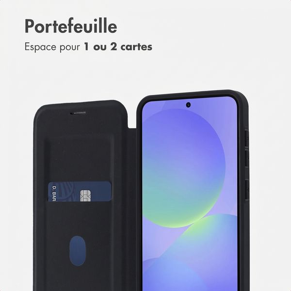imoshion Bookcase transparente avec MagSafe Samsung Galaxy A37 (5G) - Noir