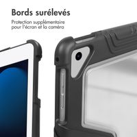 Accezz Coque tablette Rugged Trifold Apple iPad 9 (2021) 10.2 pouces / iPad 8 (2020) 10.2 pouces / iPad 7 (2019) 10.2 pouces - Noir