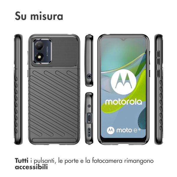 imoshion Coque arrière Thunder Motorola Moto E13 - Noir
