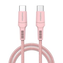 imoshion Braided USB-C vers câble USB-C - 2 mètre - Rose