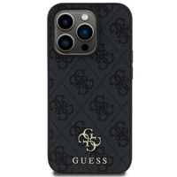 Guess Coque 4G Metal Logo MagSafe Apple iPhone 15 Pro - Noir