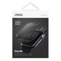 Uniq Garde Coque Hybride Watch avec protection d'écran Apple Watch 7-9 - 41 mm - Smoked (Tinted Grey)