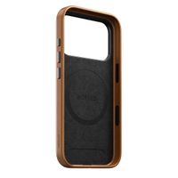 Nomad Coque arrière Traditional Leather avec MagSafe Apple iPhone 17 Pro - English Tan