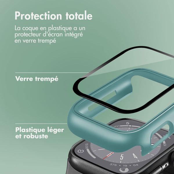 imoshion Coque rigide à couverture complète Apple Watch 7 / 8 / 9 - 41 mm - Vert foncé