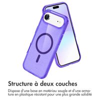 imoshion Coque Pailletée avec MagSafe Apple iPhone Air - Violet