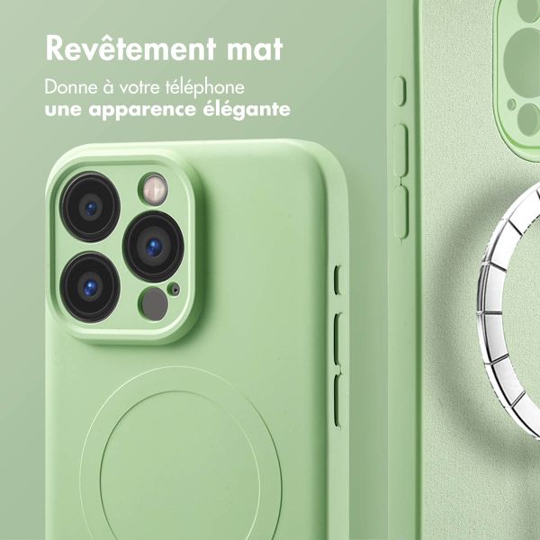 imoshion Coque Couleur avec MagSafe Apple iPhone 15 Pro Max - Vert