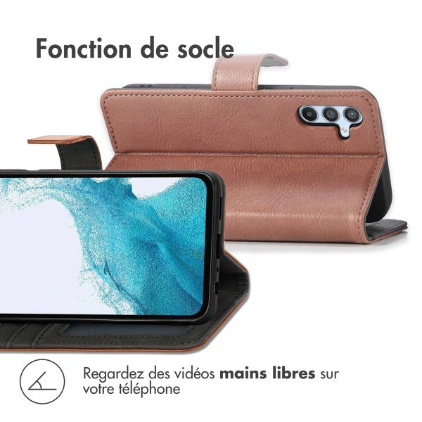 imoshion Etui de téléphone portefeuille Luxe Samsung Galaxy A54 (5G) - Brun