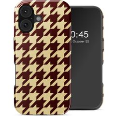 Selencia Coque arrière Vivid avec MagSafe Apple iPhone 17 - Pied-de-Poule