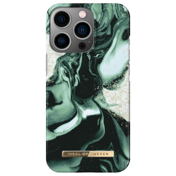 iDeal of Sweden Coque Fashion iPhone 13 Pro - Golden Olive Marble