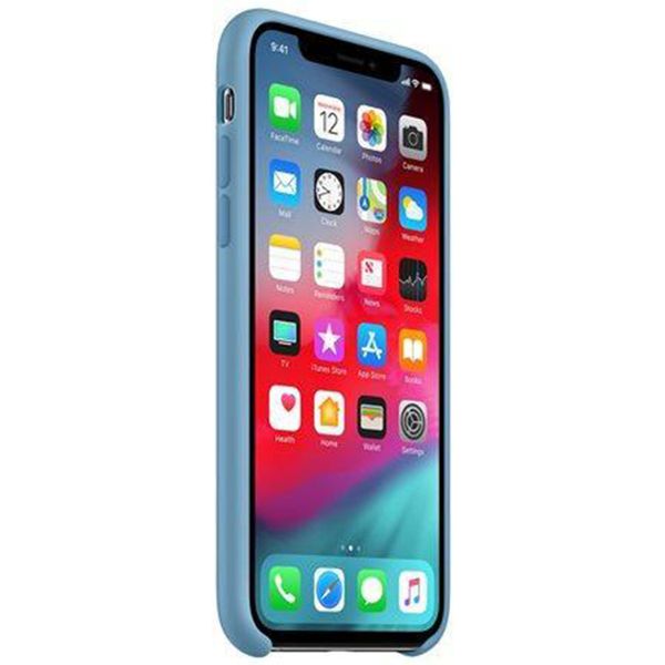 Apple Coque en silicone iPhone Xs / X - Cornflower