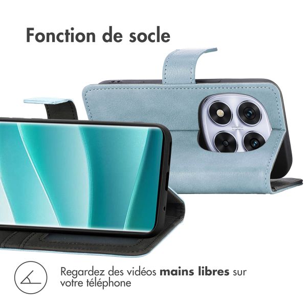 imoshion Étui de téléphone portefeuille Xiaomi Redmi Note 14 Pro Plus (5G) - Bleu clair