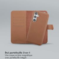 Selencia Étui portefeuille amovible Olyn avec MagSafe Samsung Galaxy A35 / A55 - Marron
