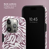 Selencia Coque arrière Vivid Apple iPhone 15 Pro - Trippy Swirl Dark Rose