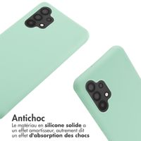 imoshion ﻿Coque en silicone avec cordon Samsung Galaxy A32 (4G) - Menthe verte