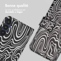 imoshion Étui de télephone portefeuille Design Samsung Galaxy A55 - Black And White