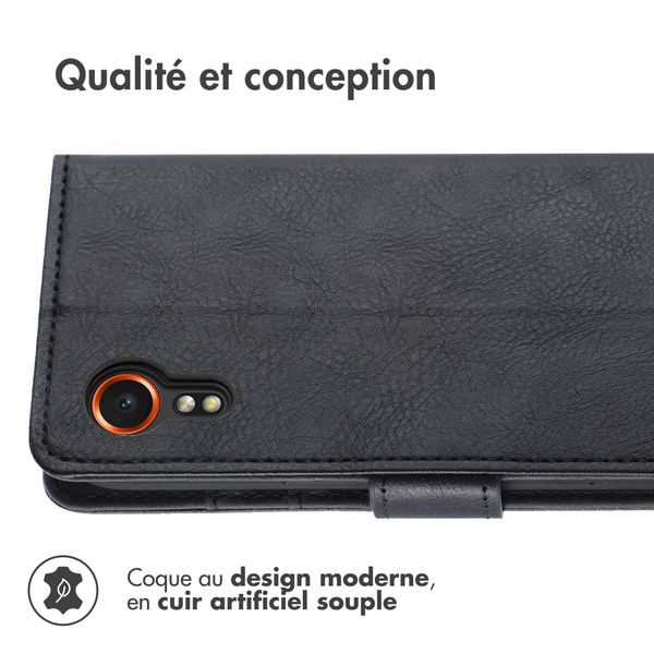 imoshion Étui de téléphone portefeuille Samsung Galaxy Xcover 7 - Noir