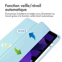 imoshion Coque tablette rigide Trifold iPad Air 11 pouces (2024) M2 / Air 5 (2022) / Air 4 (2020) - Bleu clair