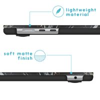 imoshion Coque Design Laptop MacBook Air 15 pouces (2023 / 2024 M3 chip / 2025 M4 chip) - A2941 / A3114 / A3241 - Black Marble