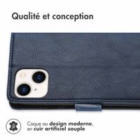imoshion Étui de télephone portefeuille Apple iPhone 14 / 13 - Bleu foncé