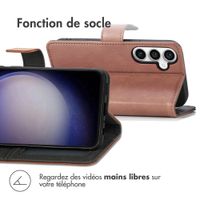 imoshion Étui de télephone portefeuille Samsung Galaxy S23 FE - Marron