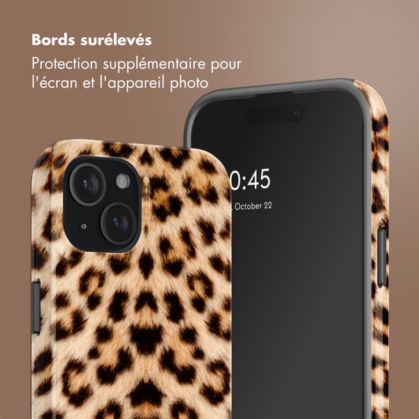 Selencia Coque arrière Vivid Apple iPhone 15 - Wild Leo