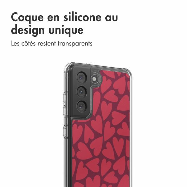 imoshion Coque Design Samsung Galaxy S21 FE - Hearty Coral Dust