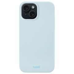 Holdit Coque Silicone iPhone 15 - Mineral Blue