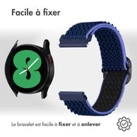 imoshion Bracelet élastique en nylon - Connexion universelle de 20 mm - Bleu foncé