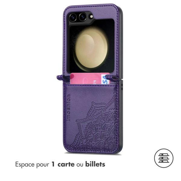 imoshion Mandala Bookcase Samsung Galaxy Z Flip 6 - Violet