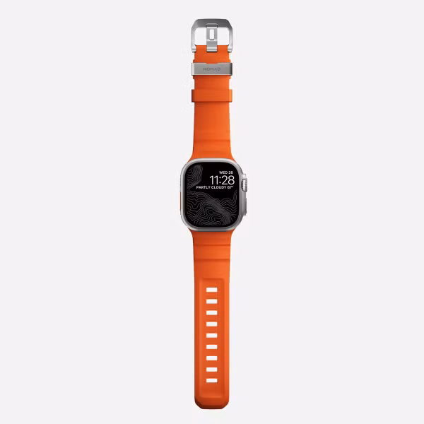 Nomad Bracelet Rocky Point Apple Watch Series 1 t/m 11 / SE / Ultra (44/45/46/49 mm) - Magma
