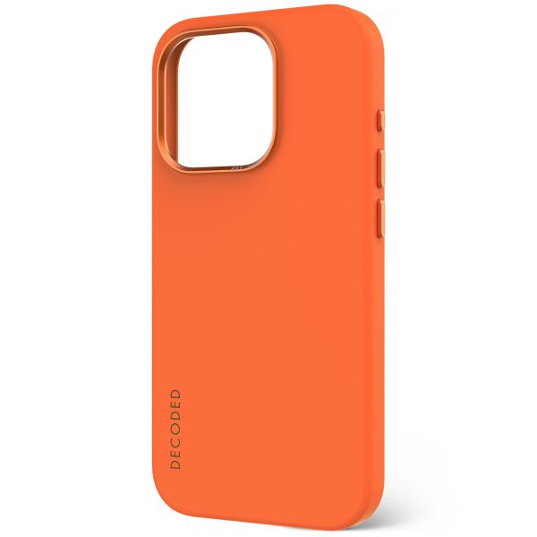 Decoded Coque en silicone MagSafe iPhone 15 Pro - Orange