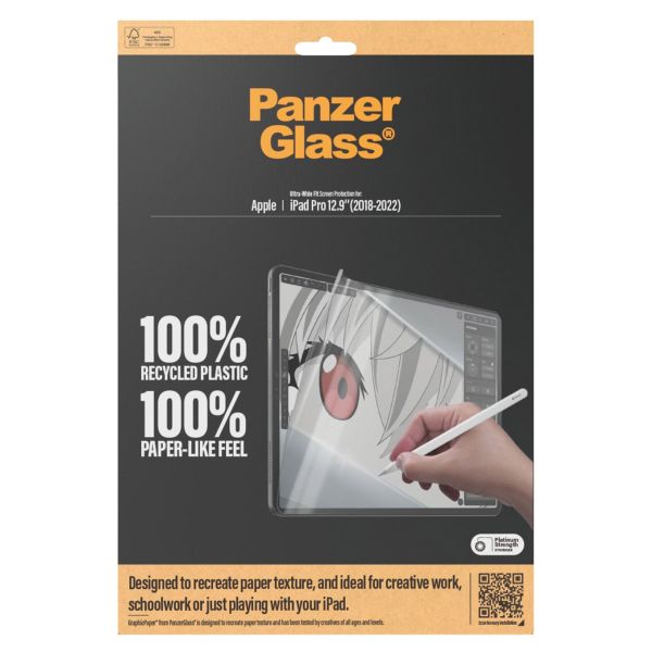 PanzerGlass Protection d'écran GraphicPaper Ultra-Wide Fit iPad Pro 12.9 (2018/2020/2021/2022)