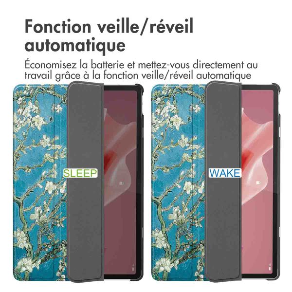 imoshion Coque tablette Design Trifold Lenovo Tab P12 - Green Plant