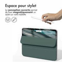 imoshion Magnetic etui de téléphone portefeuille Apple iPad Air 13 pouces (2025) M3 / (2024) M2 - Vert foncé