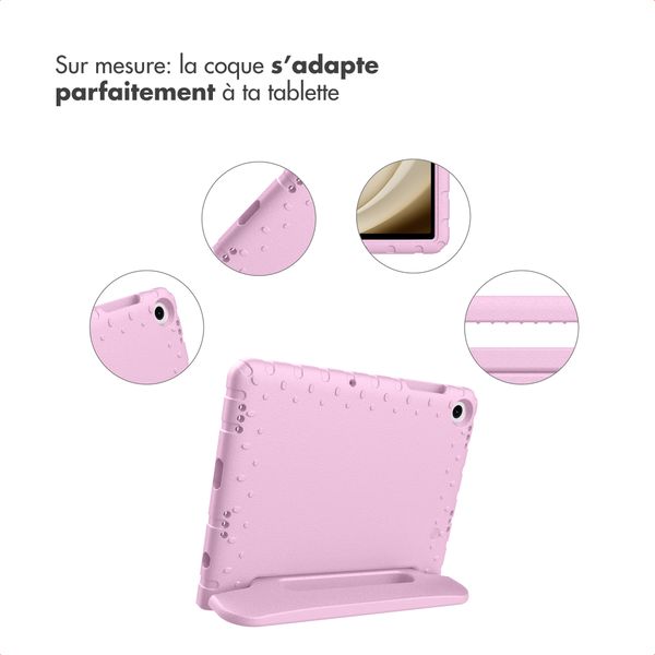 imoshion Coque kidsproof avec poignée Samsung Galaxy Tab A11 Plus / A9 Plus - Rose clair