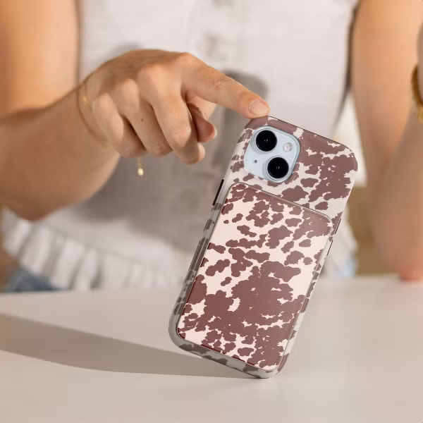 Selencia Powerbank Vivid 5 000 mAh - MagSafe et Qi2 - Desert Gold / Country Moo'd