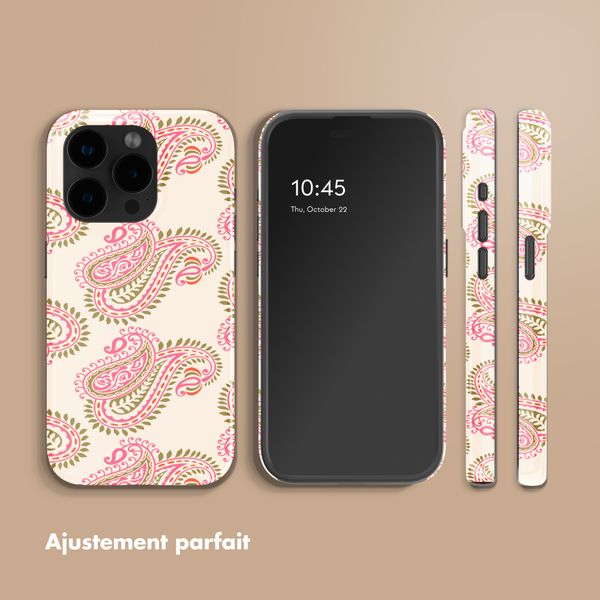 Selencia Coque arrière Vivid Apple iPhone 15 Pro - Paisley Blush