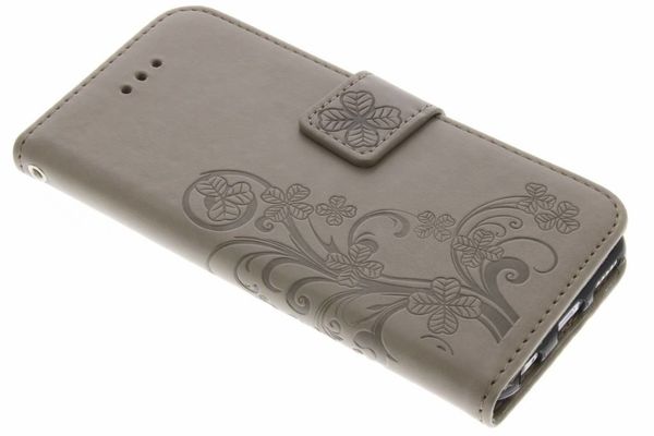 Etui de téléphone Fleurs de Trèfle iPhone 6 / 6s - Gris