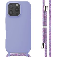 imoshion Coque en silicone avec cordon Apple iPhone 16 Pro - Violet
