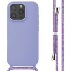 imoshion Coque en silicone avec cordon iPhone 16 Pro - Violet