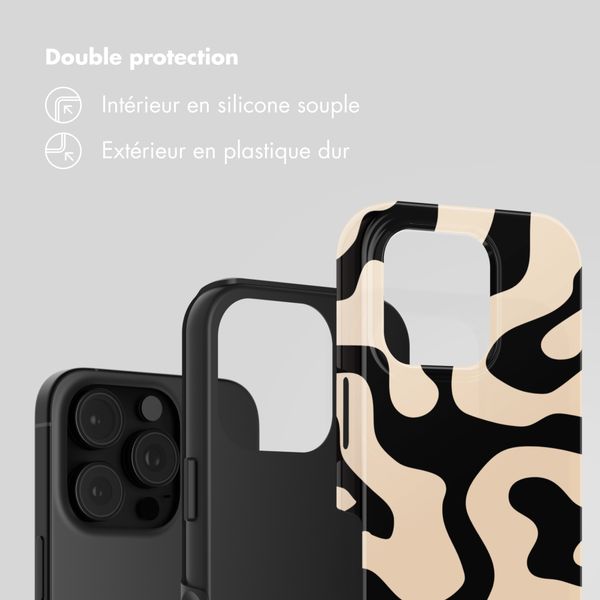 Selencia Coque arrière Vivid Apple iPhone 16 Pro - Art Wave Black