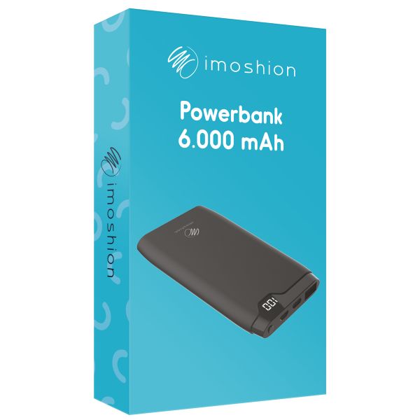 imoshion Batterie externe - 6000 mAh - Quick Charge - Noir