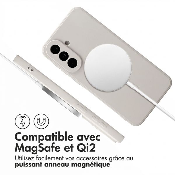 imoshion Coque Couleur avec MagSafe Samsung Galaxy A37 (5G) - Beige