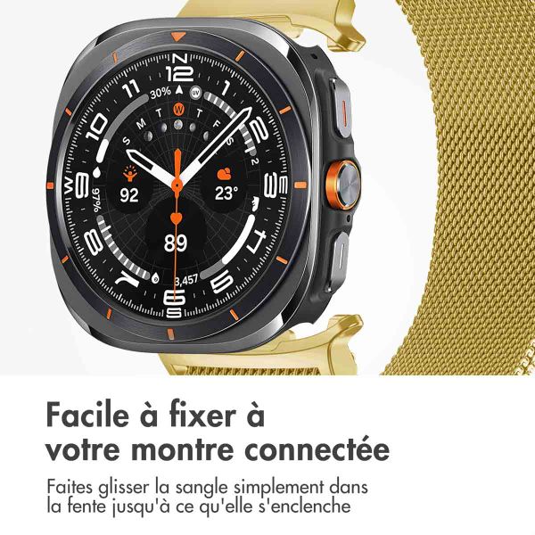 imoshion Bracelet magnétique milanais Samsung Galaxy Watch Ultra (2024/2025) - Doré