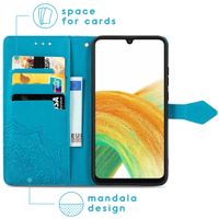 imoshion Etui de téléphone portefeuille Mandala Samsung Galaxy A13 (4G) - Turquoise