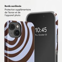 Selencia Coque arrière Vivid avec MagSafe Apple iPhone 14 - Dream Swirl Chocolate
