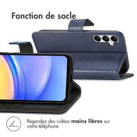 imoshion Étui de téléphone portefeuille Luxe Samsung Galaxy A15 (5G/4G) - Bleu foncé