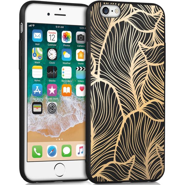 imoshion Coque Design iPhone 6 / 6s - Feuilles / Noir