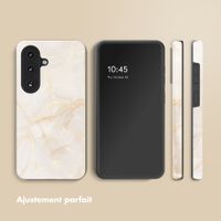 Selencia Coque arrière Vivid Samsung Galaxy S26 - Golden Beige Marble