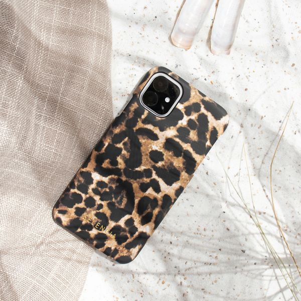 Selencia Coque Maya Fashion iPhone 11 - Brown Panther